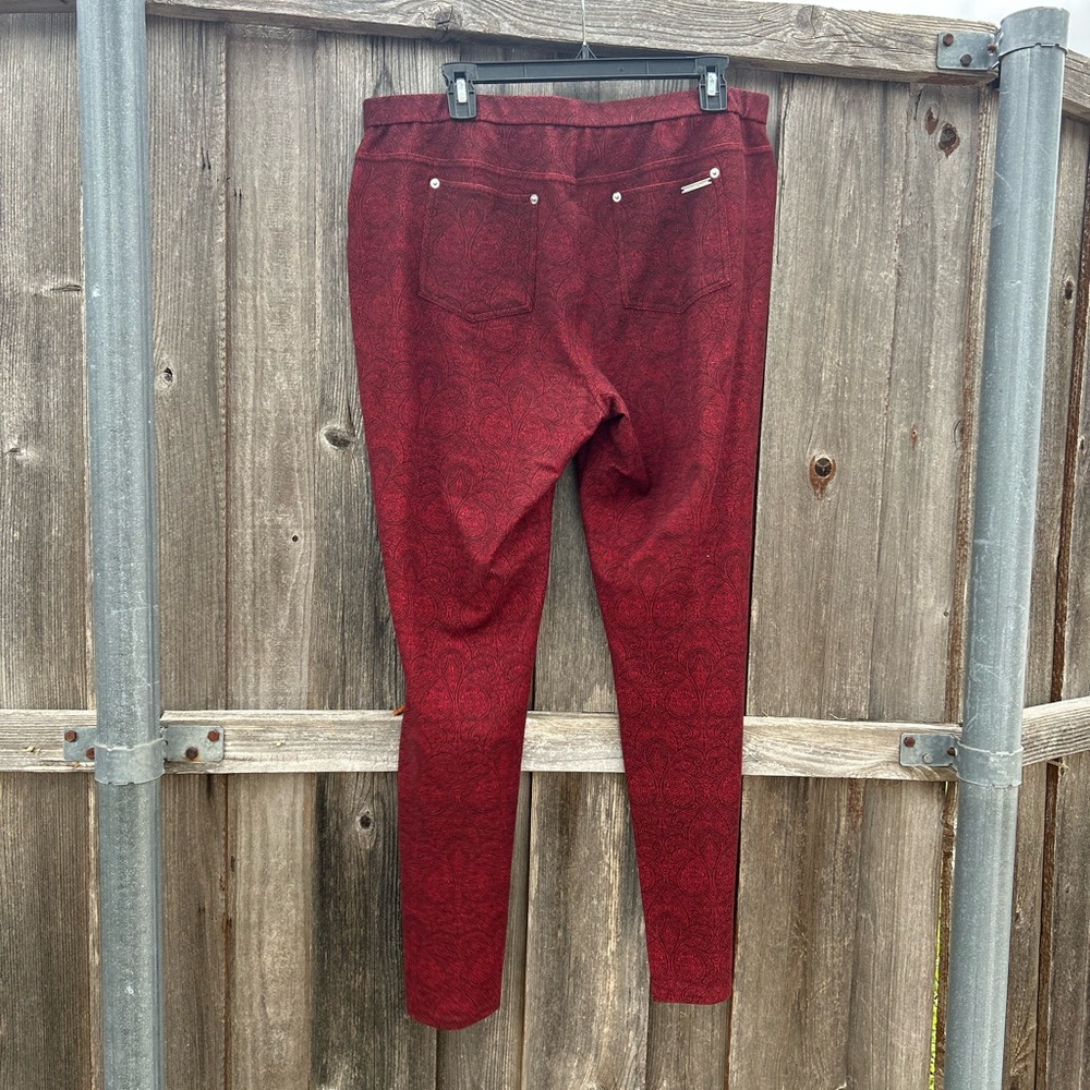 Red Patterned Pants - image 2